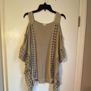 Cold shoulder Chico’s sweater